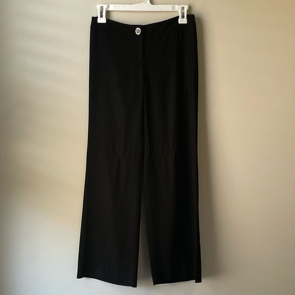 Cache black low rise dress work pants trousers size 0 petite waist 27 x 27 EUC - Picture 2 of 8